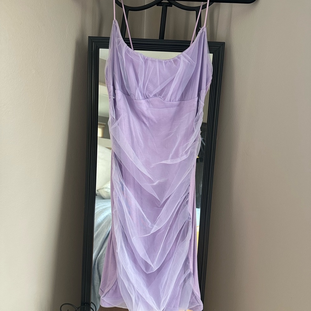 Lavender Spaghetti Strap Dress